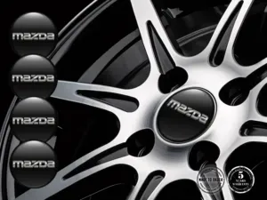 Mazda Radaufkleber Version Harz-Dome-Embleme